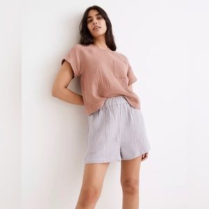 NWT Madewell Lightspun Easy Pull-On Shorts